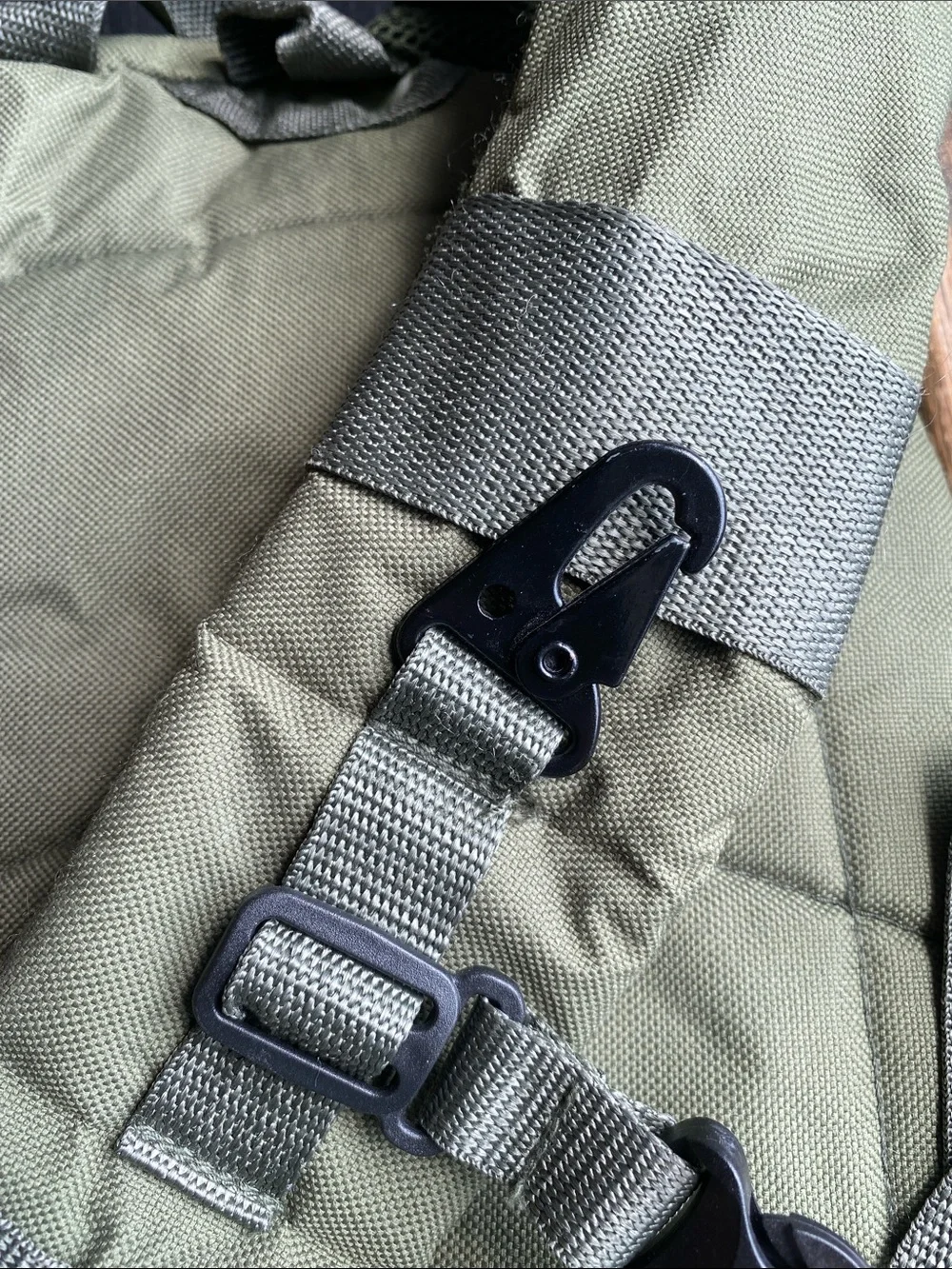 Olive Tactical Sling Backpack with MOLLE Webbing